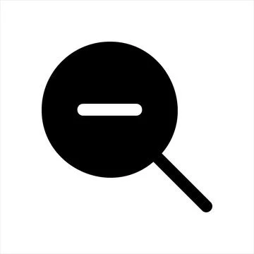 Zoom glyph icon vector illustration isolated on white background Stock Illustration