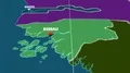 Zoom-in on Guinea-Bissau extruded. Administrative 4k or 4k+ Resolution