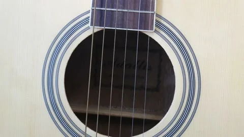 Zoom in guitar classic. Stock Footage 229769712