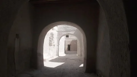 Zoom in from Harat Al-Bilad in the state of Manah Stock Footage 335923208