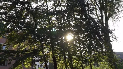Zoom on the hiding sun 2 Stock Footage 99389044