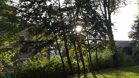 Zoom on the hiding sun Stock Footage 99389326