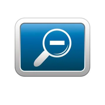 Zoom icon blue Stock Illustration