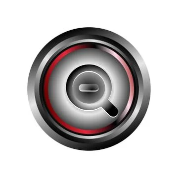 Zoom icon button vector Illustrazione stock