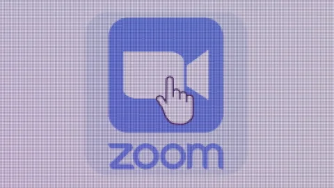 Zoom Icon Click Close Up Front Camera Stock Footage 163808469