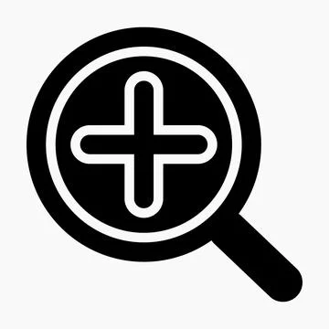 Zoom in icon. Ilustração Stock