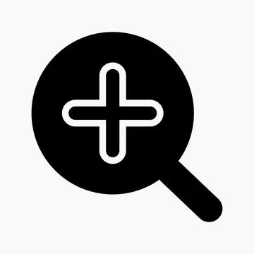 Zoom in icon. Ilustração Stock