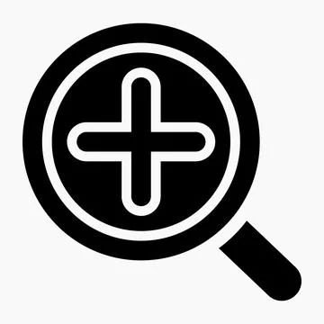 Zoom in icon. Ilustração Stock