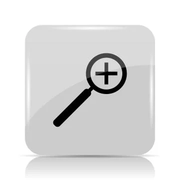 Zoom in icon. Internet button on white background.. Stock Illustration