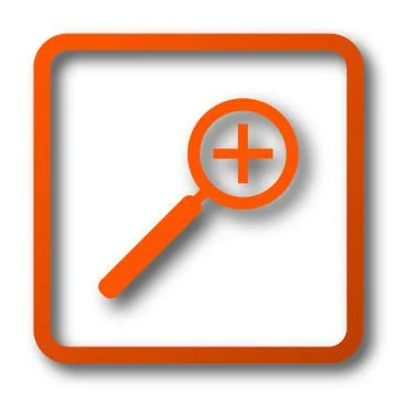 Zoom in icon. Internet button on white background.. 스톡 일러스트