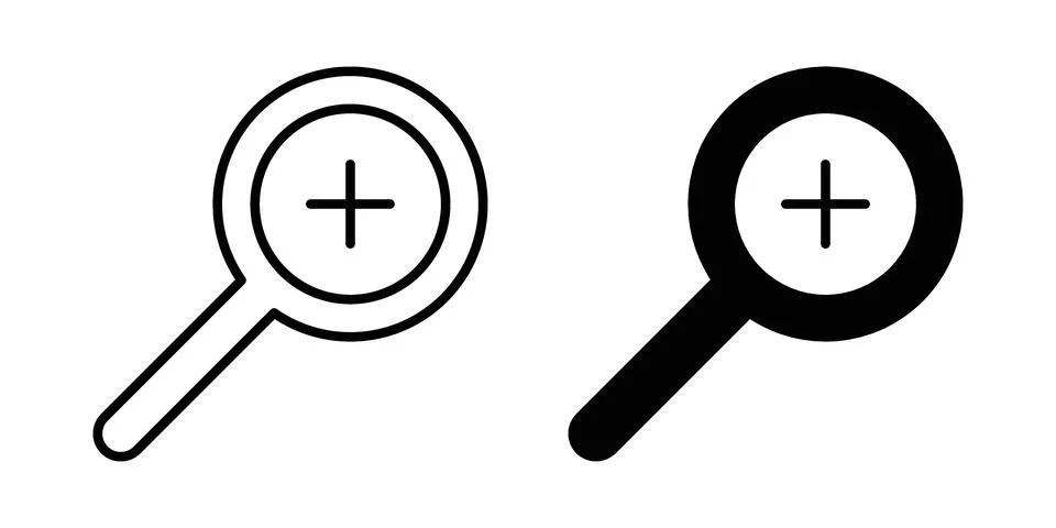 Zoom in icon or illustration vector symbols Stock Illustration