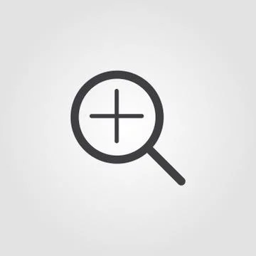 Zoom In icon. Simple element illustration. Zoom In pixel perfect icon design Illustrazione stock