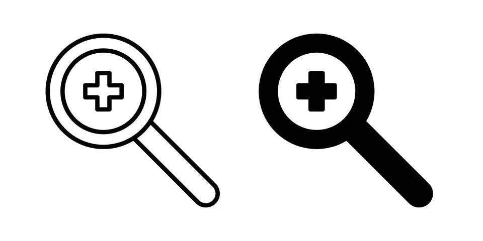 Zoom in icon vector design illustrations Stock Illustration