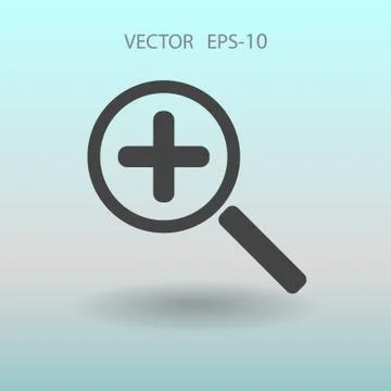 Zoom  icon. vector illustration Stock Illustration