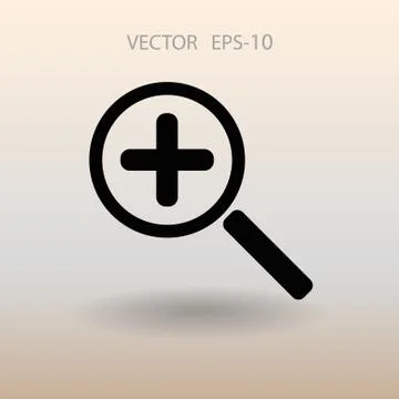 Zoom  icon. vector illustration Stock Illustration