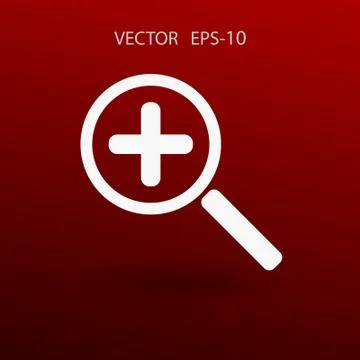 Zoom  icon. vector illustration Stock Illustration