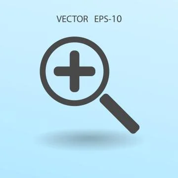 Zoom  icon. vector illustration Stock Illustration