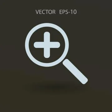 Zoom  icon. vector illustration Stock Illustration