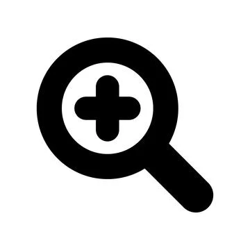 Zoom in icon vector template illustration design Stock Illustration