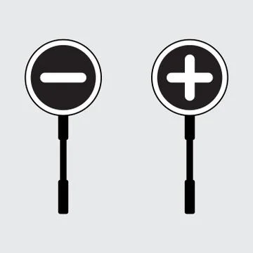 Zoom icons Ilustração Stock