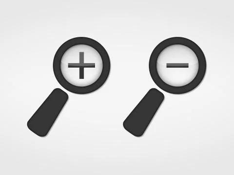 Zoom Icons Stock Illustration