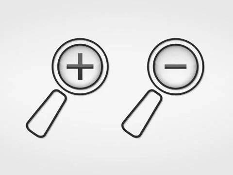 Zoom Icons 스톡 일러스트