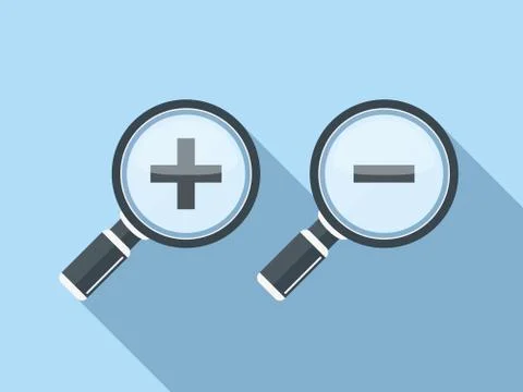 Zoom Icons Stock Illustration