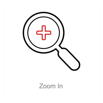 Zoom In Stock Illustration