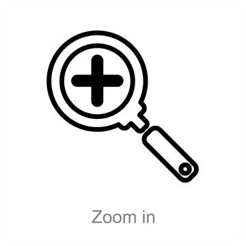 Zoom in Stock Illustration