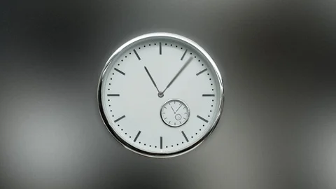 Zoom to infinity in the timelapse clock Stock Footage 120731683