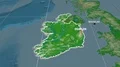 Zoom-in on Ireland extruded. Physical 4k or 4k+ Resolution