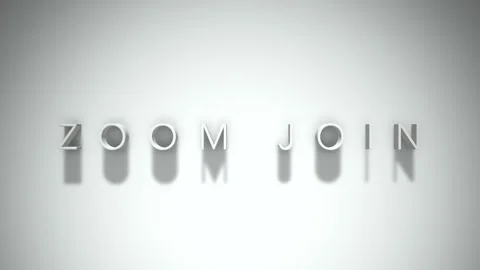 Zoom join 3D title animation with shadows on a white background 動画素材 297570028