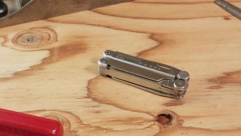 Zoom in on Leatherman Wave Tool Stock Footage 140623891