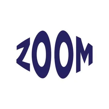 Zoom letter logo design vector perspective zoom typography graphic symbol Stock Illustration