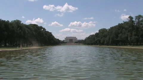 Zoom in on the Lincoln Memorial Stock Footage 147252
