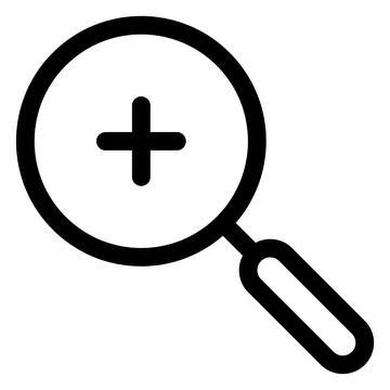 Zoom line icon vector illustration isolated on white background Stock Illustration