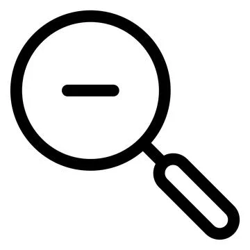 Zoom line icon vector illustration isolated on white background Stock Illustration