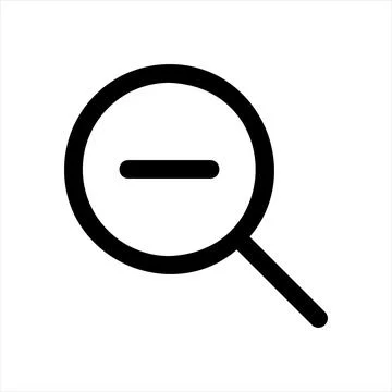 Zoom line icon vector illustration isolated on white background Stock Illustration