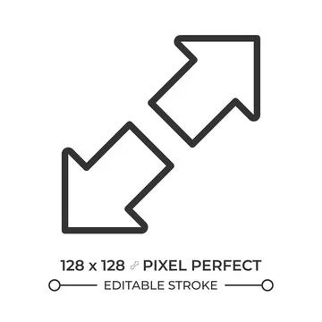 Zoom in linear icon Stock Illustration