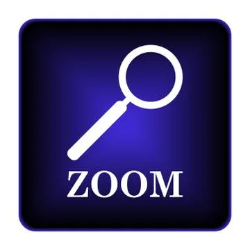 Zoom with loupe icon Ilustração Stock