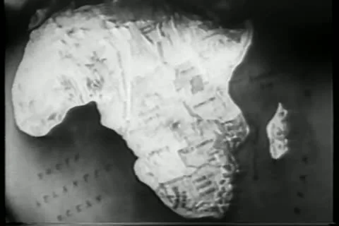 Zoom in map of Kenya Stock Footage 11348809