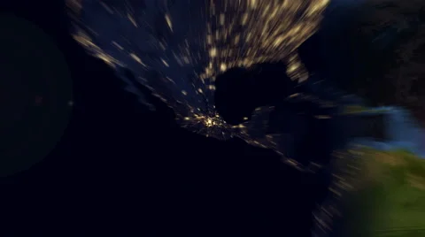 Zoom into Mexico & Central America - Planet Earth Map Morning Time-lapse Stock Footage