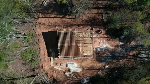 Zoom Up of New Construction Aerial #2 Stock Footage 130324397
