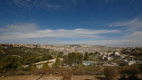 Zoom in to old city of Jerusalem 動画素材 96597526