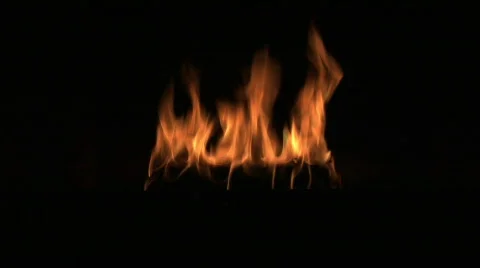 Zoom in of Orange Flame Fire Video stock 65784
