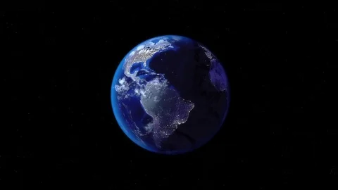 Zoom out of Brazil through clouds to see the Earth from space. Stock-Footage 77278059