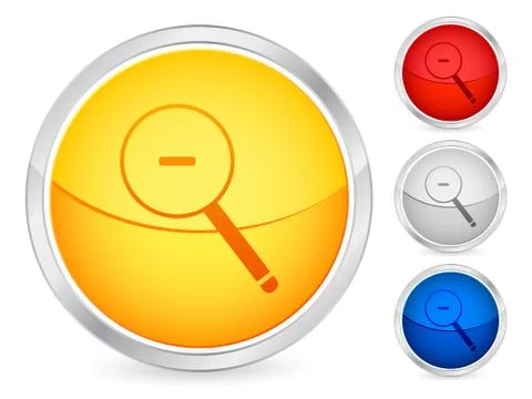 Zoom out button Stock Illustration