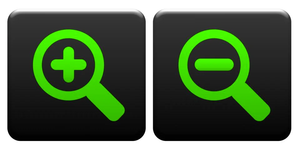 Zoom In/Out Buttons Stock-Illustration