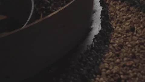 Zoom out of coffee pulping machine top view Stock Footage 163339718