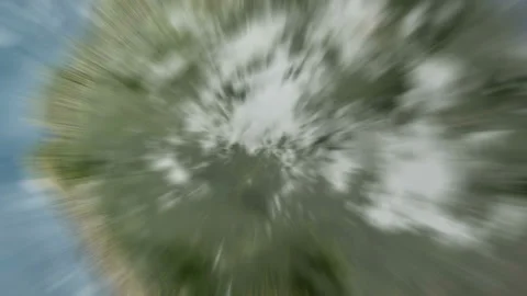 Zoom out of Columbia through clouds to see the Earth from space Stock Footage 141527715